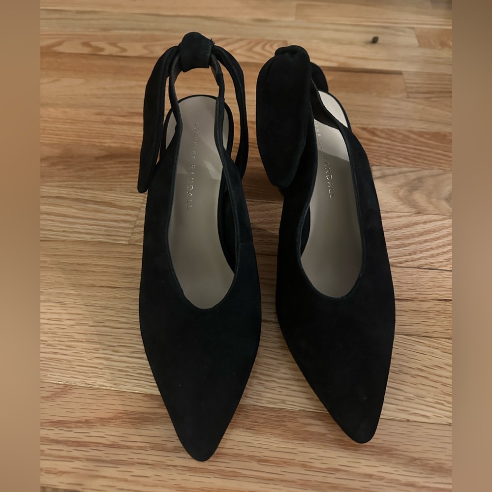 Loeffler Randall Black Suede Heels